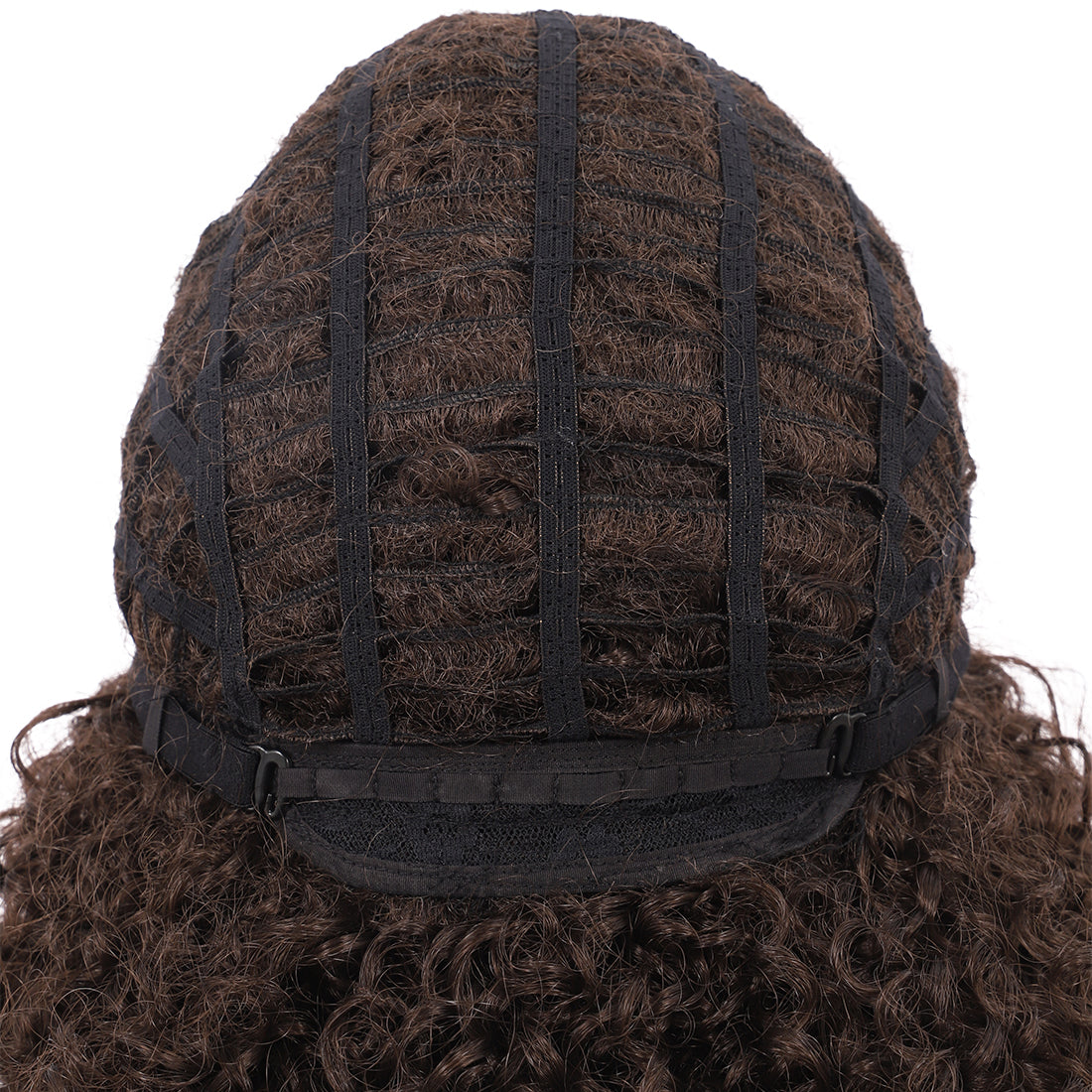 Short Afro Kinky Curly Wigs for Women Side Curved Side Part Natural Looking Big,Bouncy and Super Soft Premium Synthetic Afro Curls Wigs for Women Brown