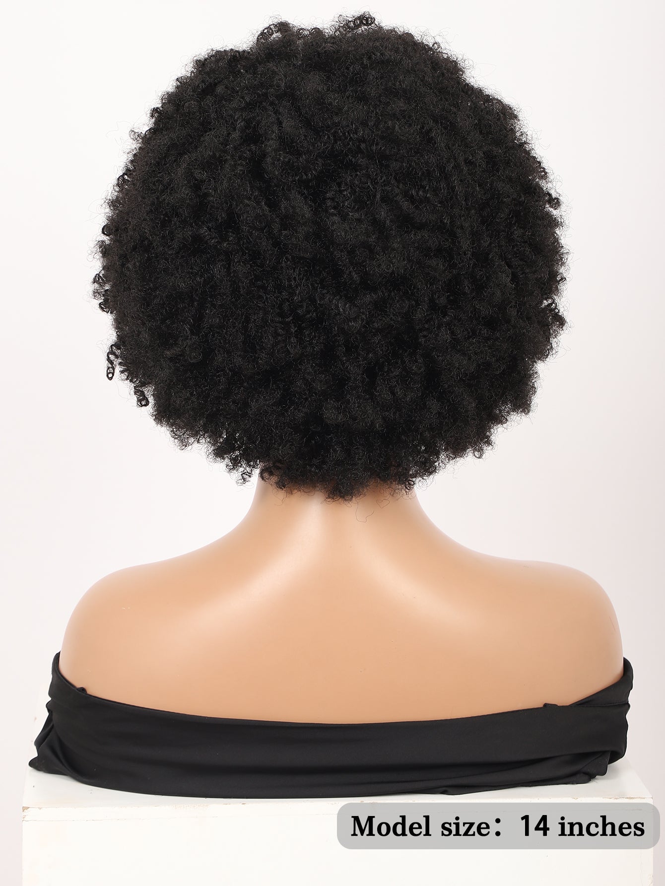 Big Bouncy Full Thick Short Afro Kinky Curly Wigs for Black Lightweight Synthetic Hair Wigs 150% Density Natural Looking Fluffy Hair Replacement Wig