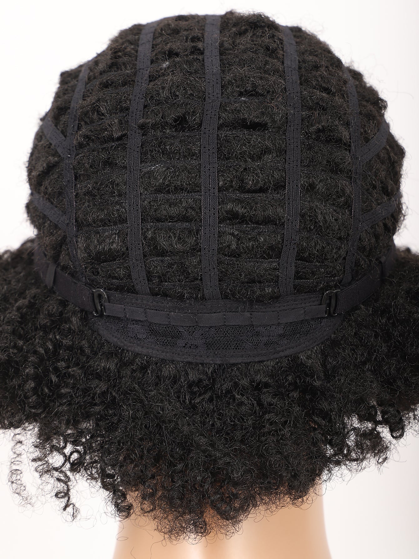 Big Bouncy Full Thick Short Afro Kinky Curly Wigs for Black Lightweight Synthetic Hair Wigs 150% Density Natural Looking Fluffy Hair Replacement Wig