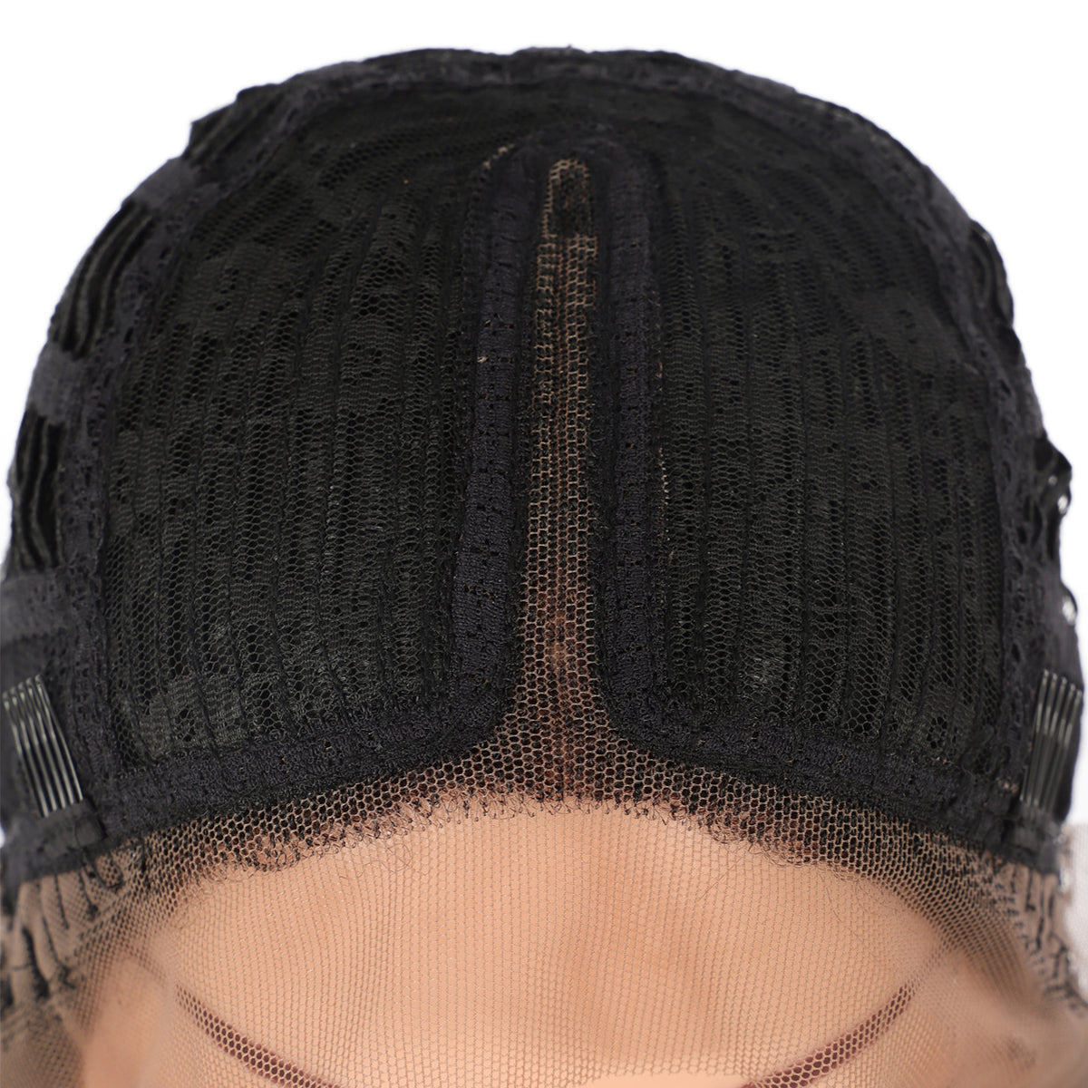 38" Super Long Straight Wigs Lace Front Wigs Middle Part Wig Black with Caramel Highlights Synthetic Wig for Women