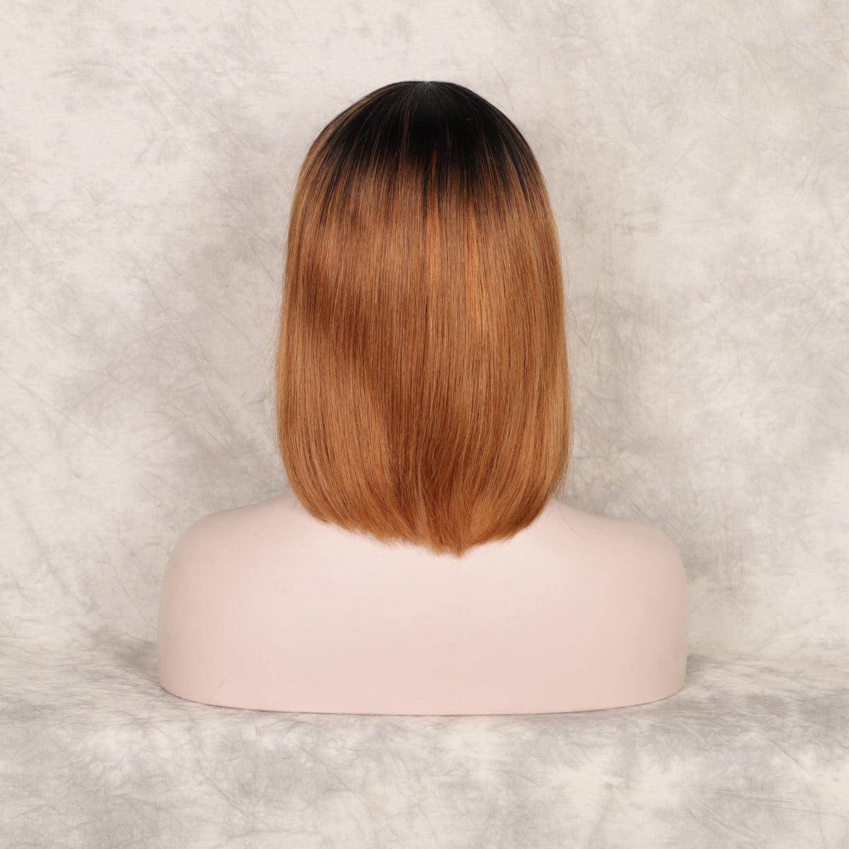 12" Straight Bob Wig Human Hair  Short Wig for Women  Short Bob Wig with Bangs Glueless Natural Look